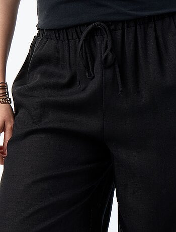 Pantalón liso de corte globo