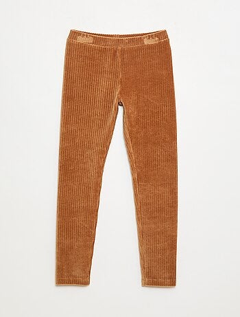 Pantalón liso de terciopelo grueso