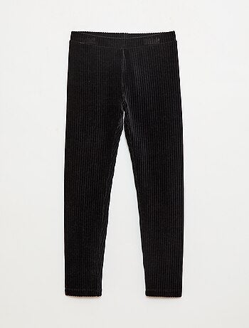 Pantalón liso de terciopelo grueso