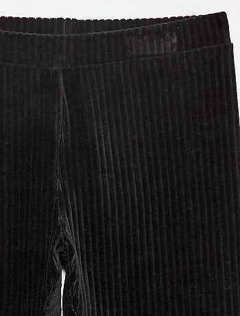 Pantalón liso de terciopelo grueso