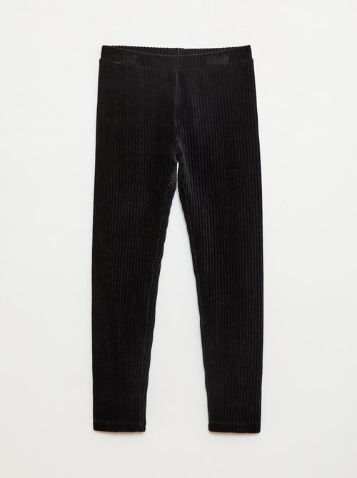 Pantalón liso de pana gruesa - Kiabi