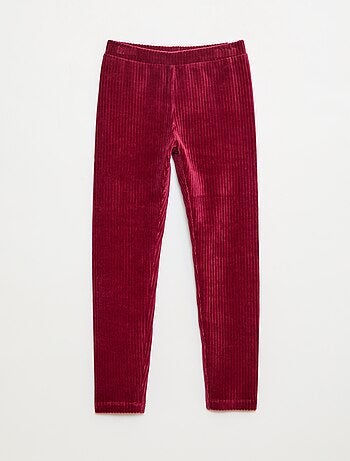 Pantalón liso de terciopelo grueso