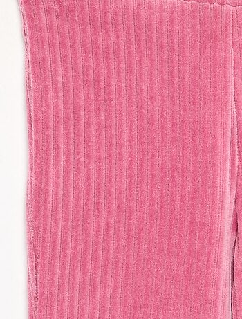 Pantalón liso de pana