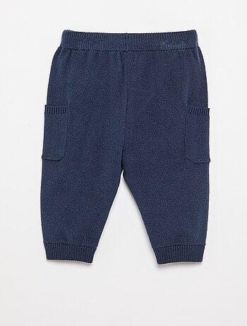 Pantalón liso de punto
