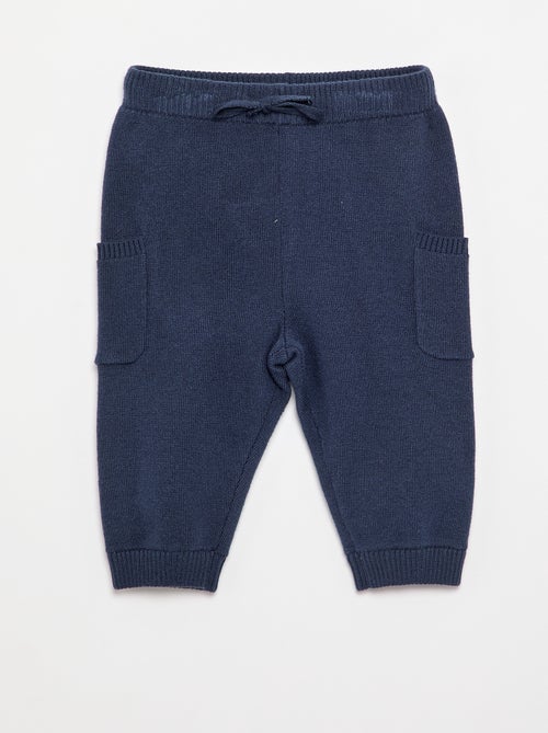 Pantalón liso de punto - Kiabi Pantalón liso de punto - Kiabi