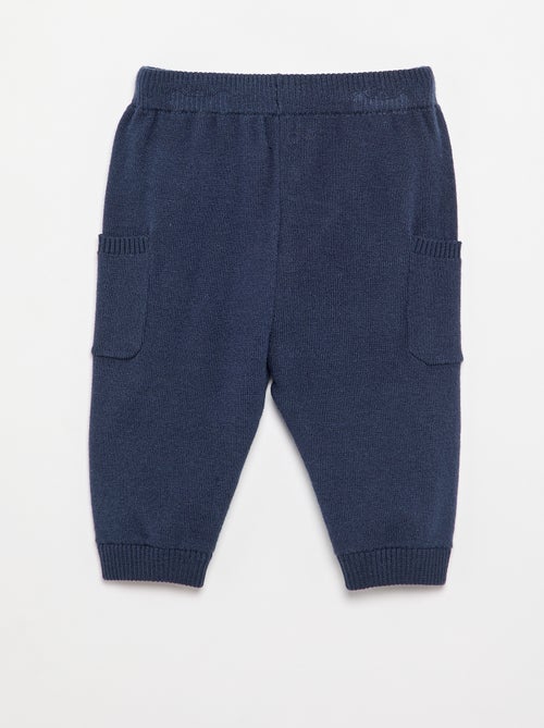 Pantalón liso de punto - Kiabi