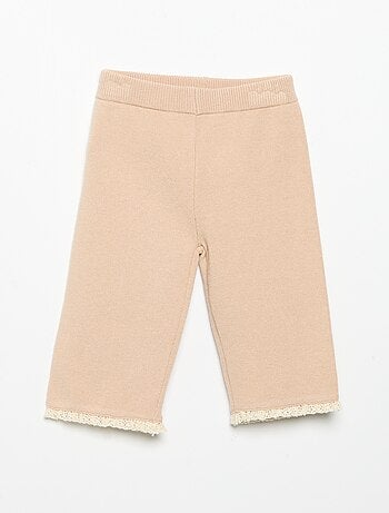 Pantalón liso de punto