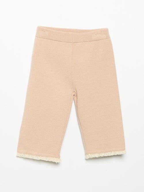 Pantalón liso de punto - Kiabi