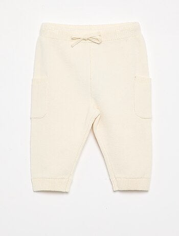 Pantalón liso de punto