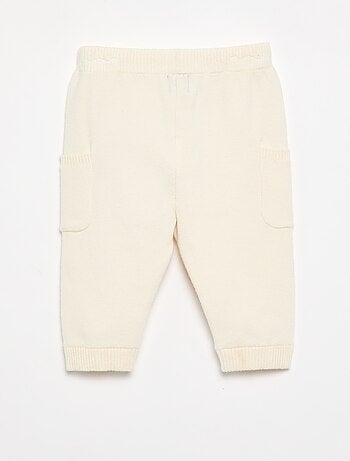 Pantalón liso de punto
