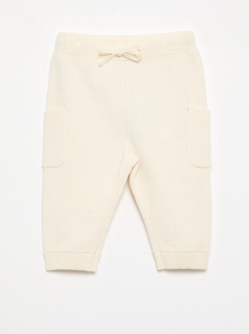 Pantalón liso de punto - Kiabi