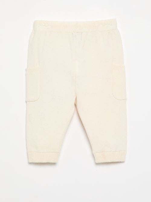Pantalón liso de punto - Kiabi