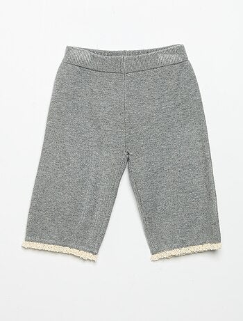 Pantalón liso de punto