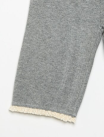 Pantalón liso de punto
