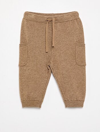 Pantalón liso de punto