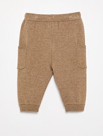 Pantalón liso de punto