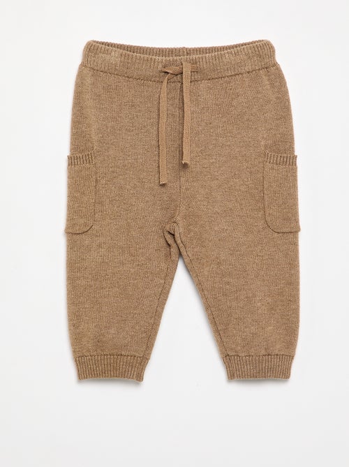 Pantalón liso de punto - Kiabi Pantalón liso de punto - Kiabi