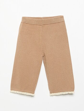 Pantalón liso de punto