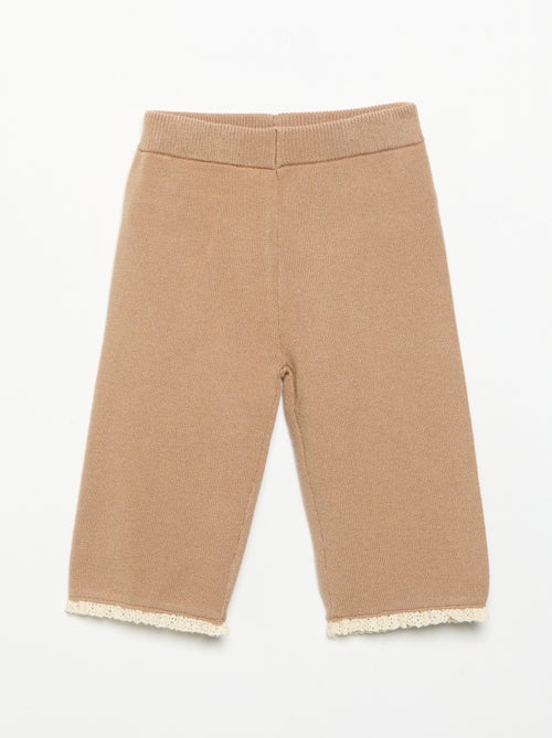 Pantalón liso de punto - Kiabi