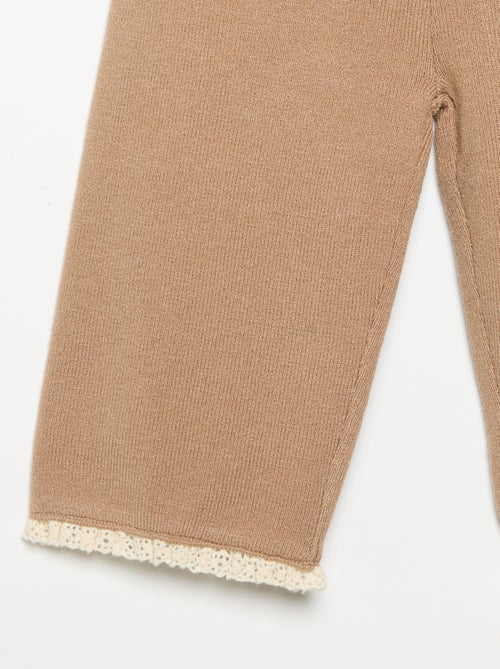 Pantalón liso de punto - Kiabi