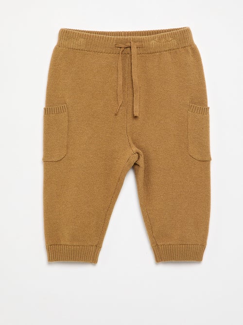 Pantalón liso de punto - Kiabi