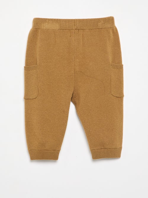 Pantalón liso de punto - Kiabi