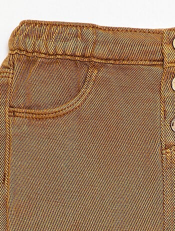 Pantalón liso de tejido suave corte relax fit