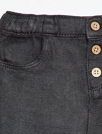 Pantalón liso de tejido suave corte relax fit