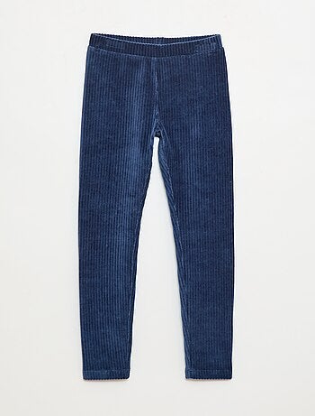 Pantalón liso de terciopelo grueso