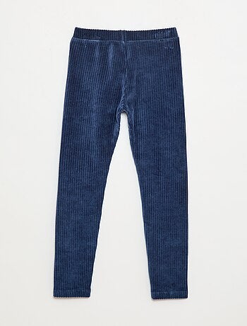 Pantalón liso de terciopelo grueso