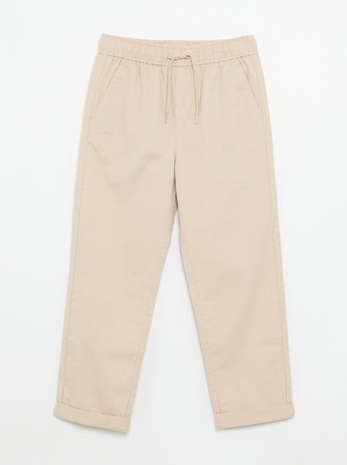 Pantalón liso ligero - Kiabi
