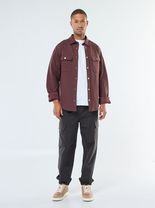Pantalón liso multibolsillos con cintura elástica - Kiabi
