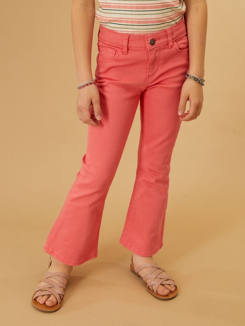 Pantalón liso rosa - Kiabi