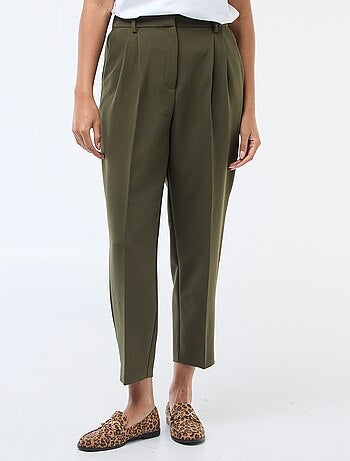 Pantalón liso tobillero