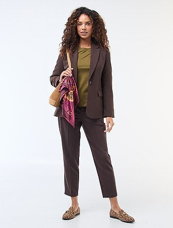 Pantalón liso tobillero