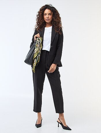 Pantalón liso tobillero