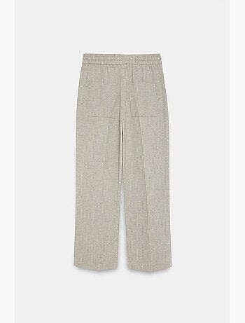 Pantalón lounge de popelina de pernera ancha dilvin