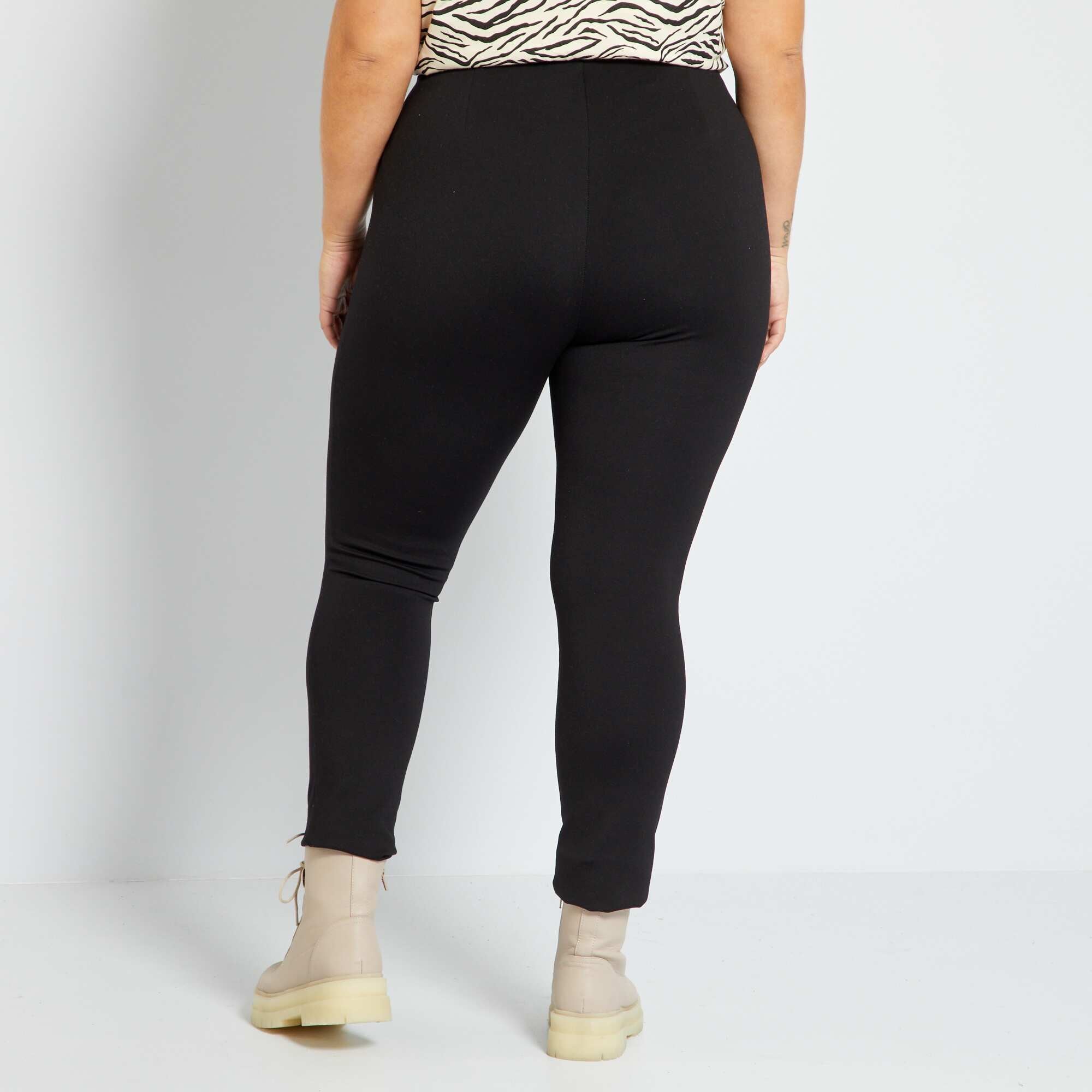 Tallas Grandes Pantalones Con Goma En La Cintura Mujer Kiabi
