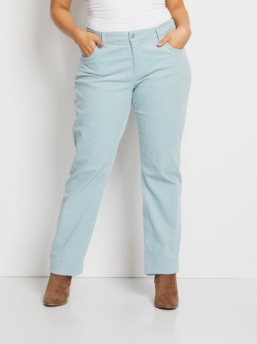 Pantalón milrayas de terciopelo 5 bolsillos - Afibel - Kiabi