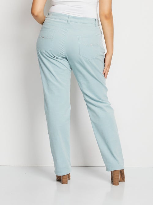 Pantalón milrayas de terciopelo 5 bolsillos - Afibel - Kiabi