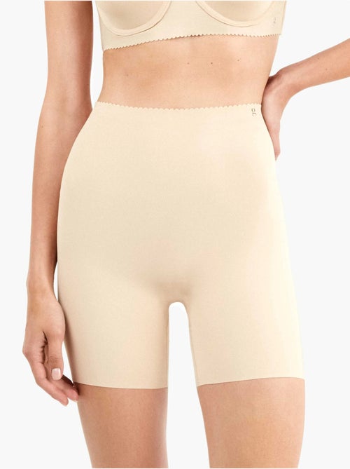 Pantalón moldeador envolvente sin costuras en tejido de microfibra - Kiabi Pantalón moldeador envolvente sin costuras en tejido de microfibra - Kiabi