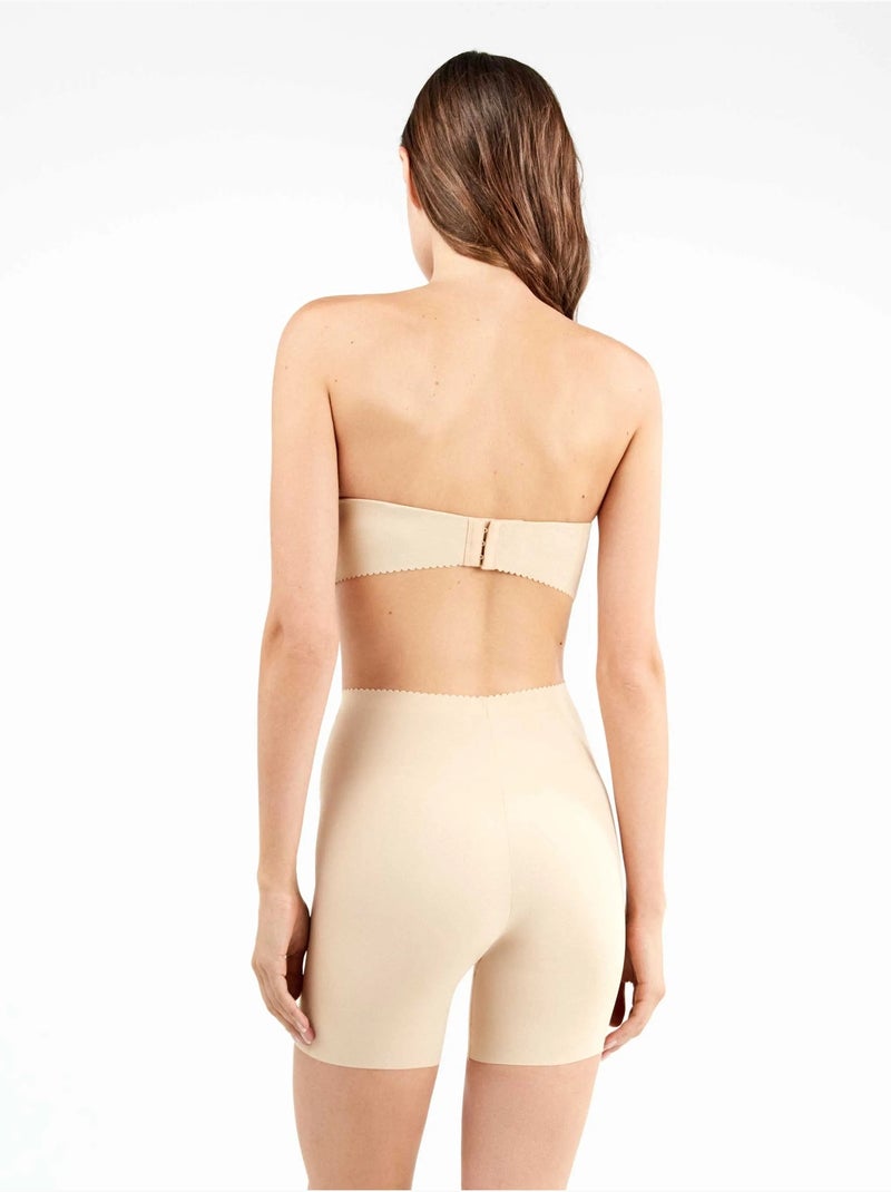 Pantalón moldeador envolvente sin costuras en tejido de microfibra Rosa - Kiabi