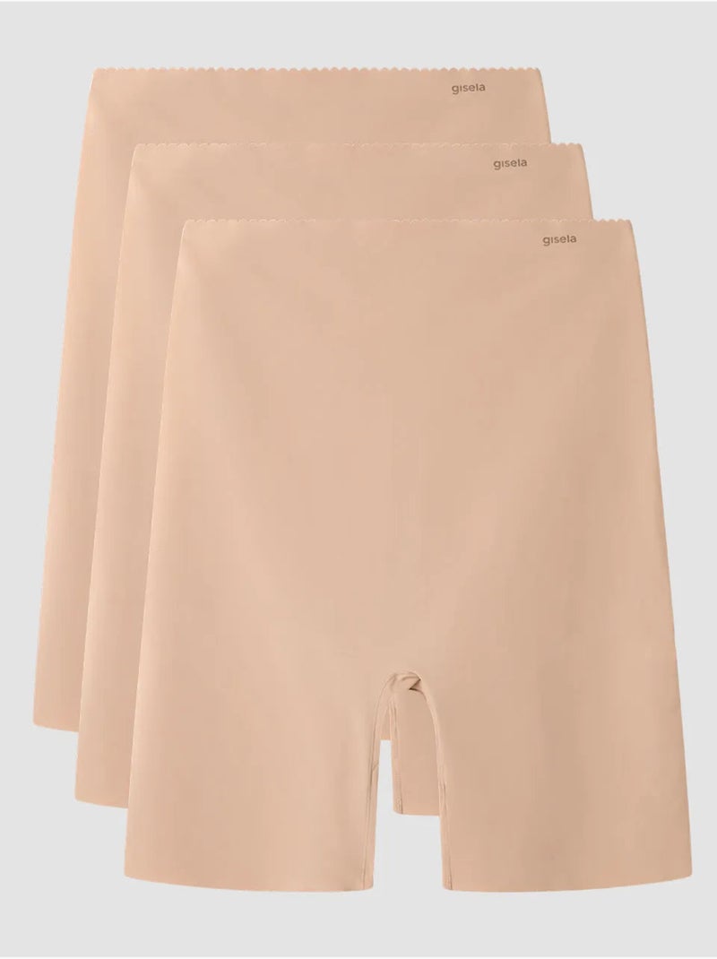 Pantalón moldeador envolvente sin costuras en tejido de microfibra Rosa - Kiabi