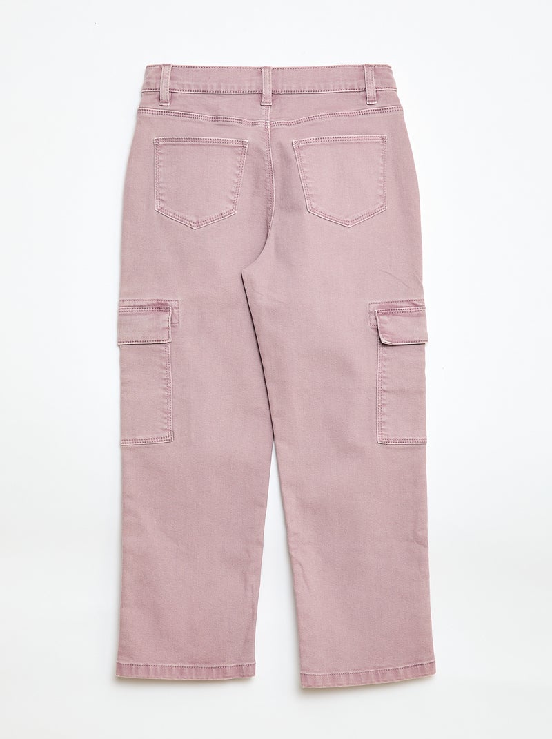 Pantalón multibolsillos - Corte + cómodo Purpura - Kiabi