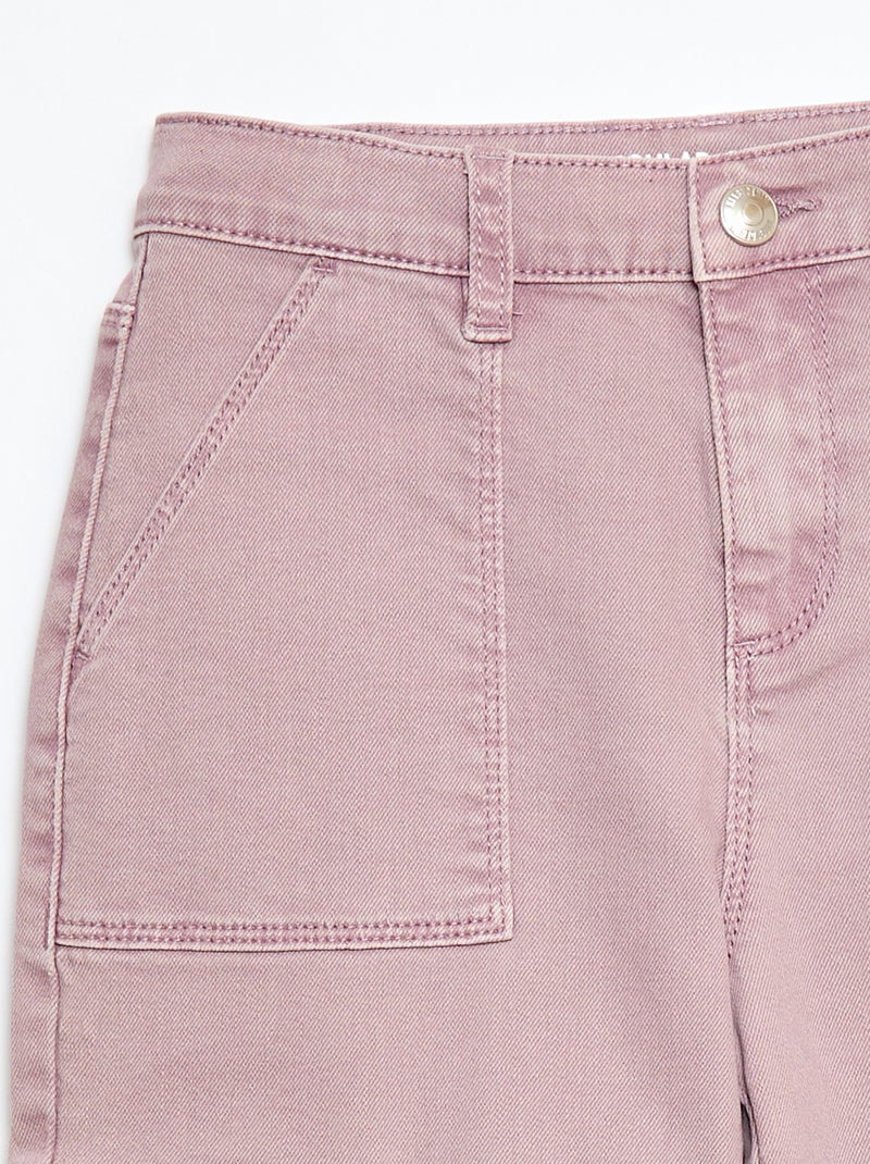 Pantalón multibolsillos - Corte + cómodo Purpura - Kiabi