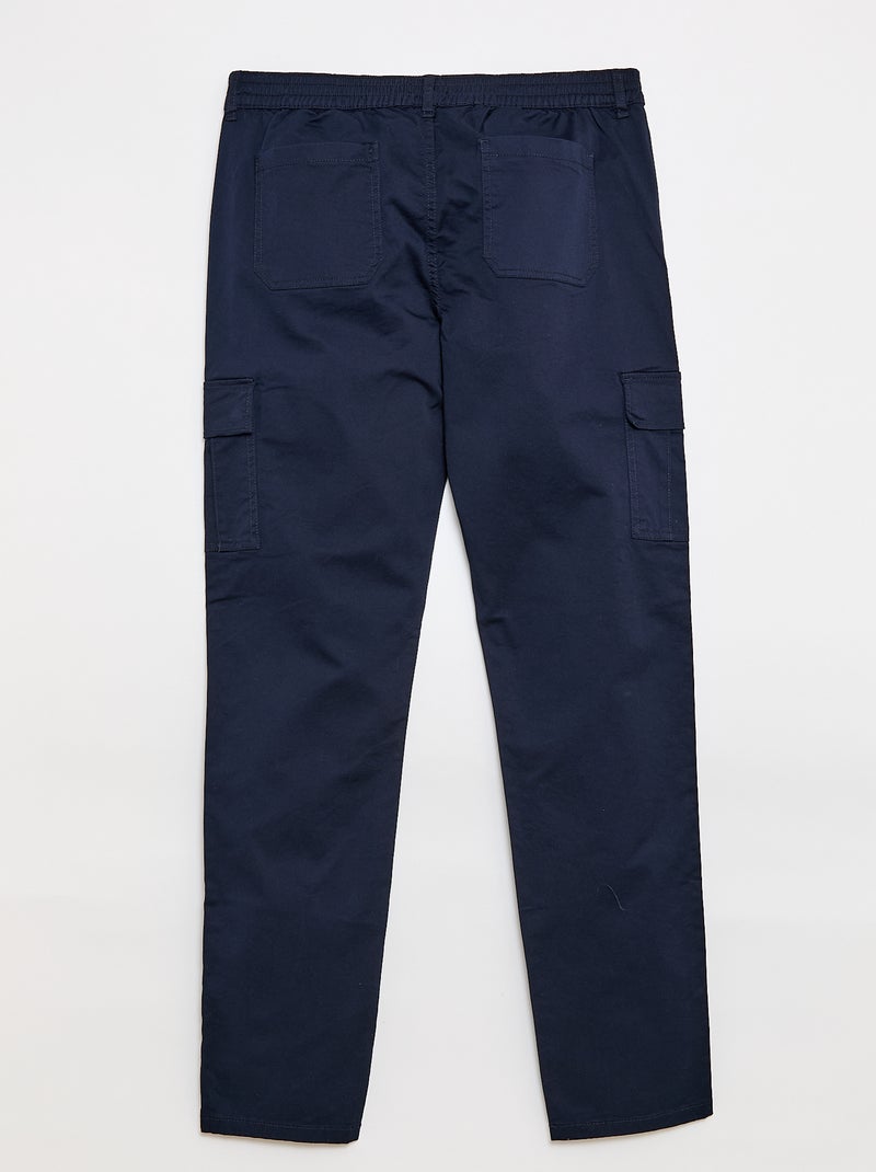 Pantalón multibolsillos  - L36 Azul - Kiabi