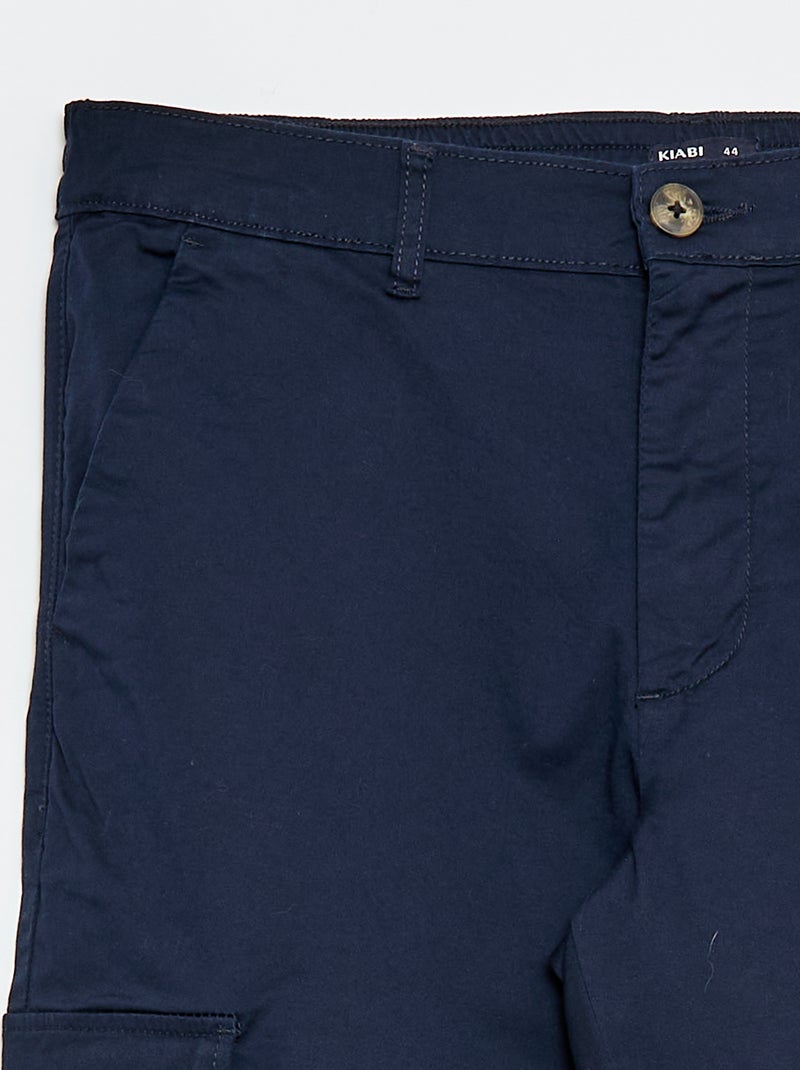 Pantalón multibolsillos  - L36 Azul - Kiabi