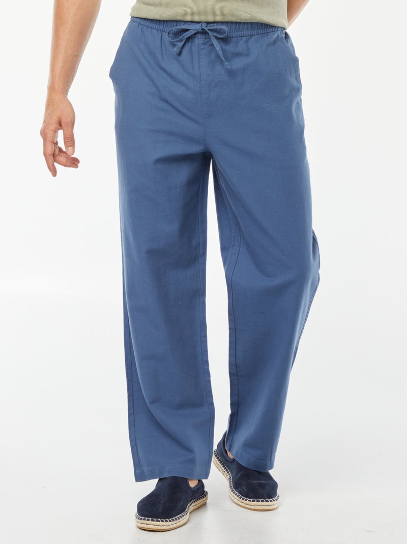 Pantalón multibolsillos AZUL - Kiabi