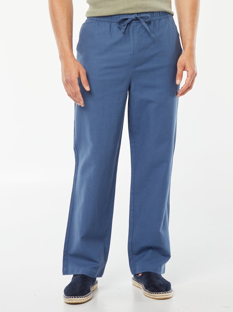 Pantalón multibolsillos AZUL - Kiabi