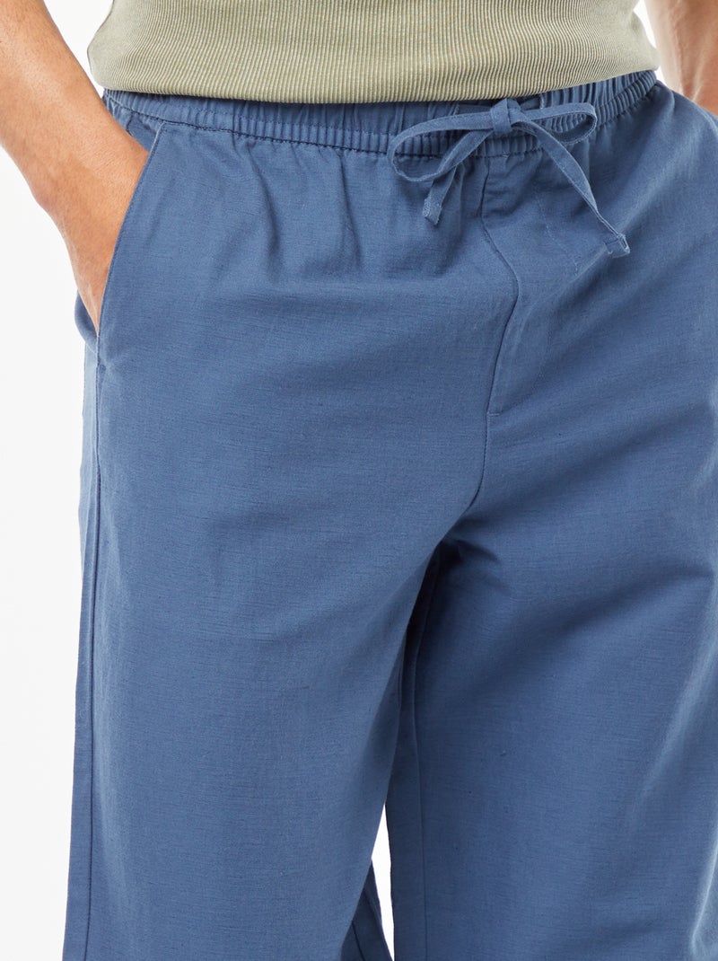 Pantalón multibolsillos AZUL - Kiabi